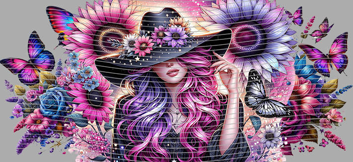 16oz Sunflower Girl-SU-336